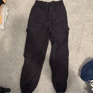 Women’s Black Cargo Jogger Pants